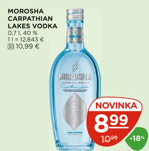 Morosha Carpathian Lakes vodka
