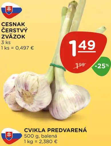 Cesnak čerstvý zväzok