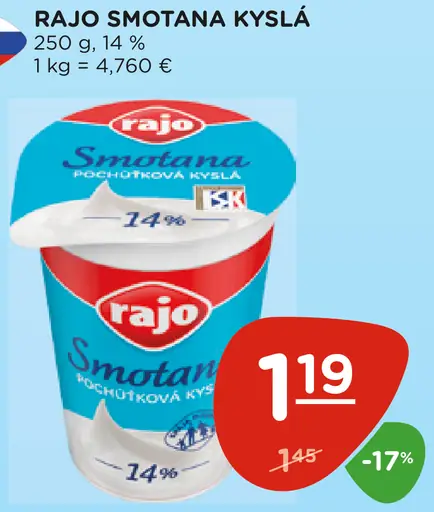 Rajo Smotana kyslá