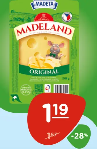 Madeta Madeland plátky