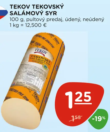 Tekov tekovský salámový syr
