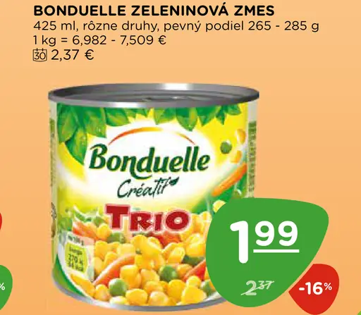 Bonduelle Zeleninová zmes