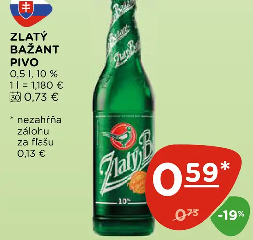 Zlatý Bažant Pivo