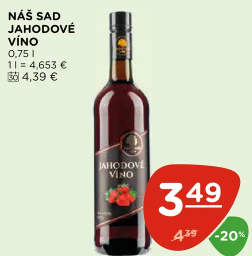 Náš sad Jahodové víno