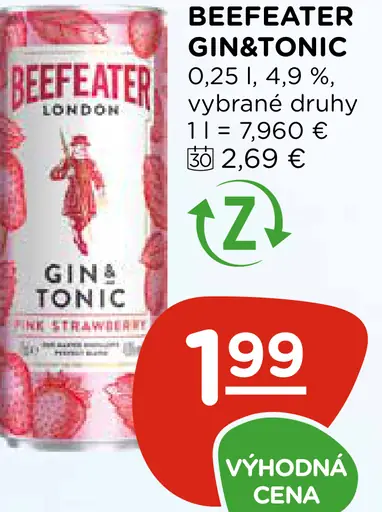 Beefeater gin & tonic