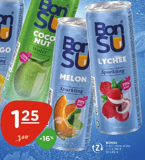 BonSU Melon Sparkling plechovka
