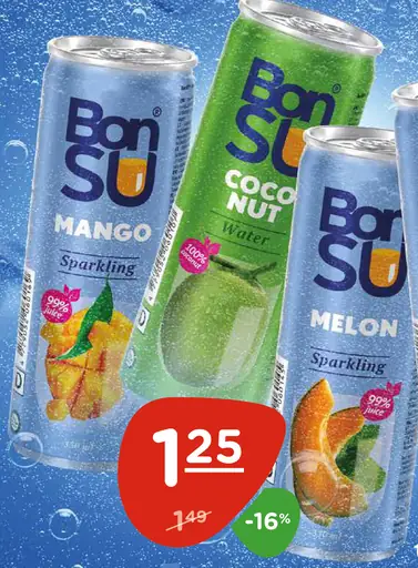 BonSU Mango Sparkling plechovka