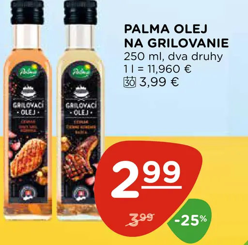 Palma olej na grilovanie