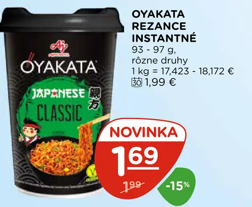 Oyakata rezance instantné