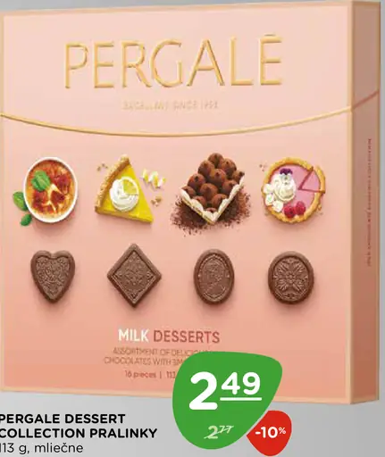 Pergale Dessert Collection pralinky