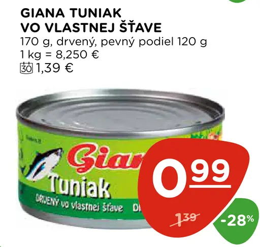 Giana Tuniak vo vlastnej šťave