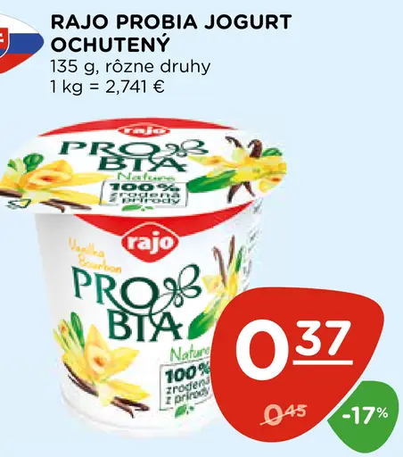 Rajo Probia Jogurt ochutený