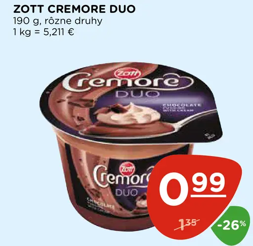 Zott Cremore Duo