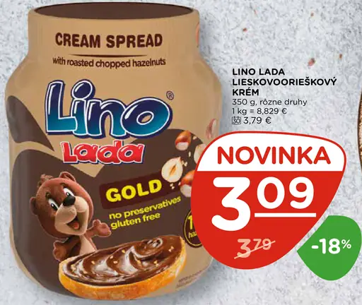 Lino Lada lieskovoorieškový krém