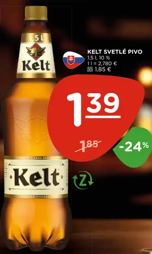 Kelt svetlé pivo