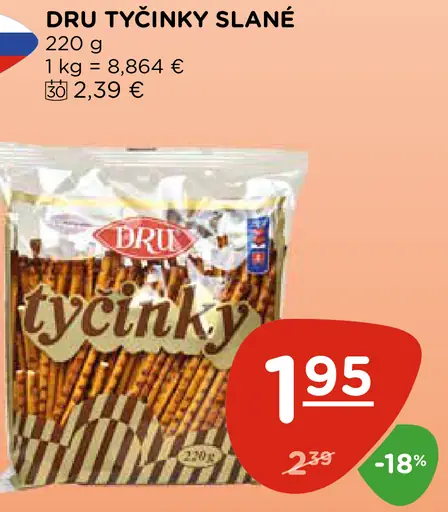 DRU tyčinky slané