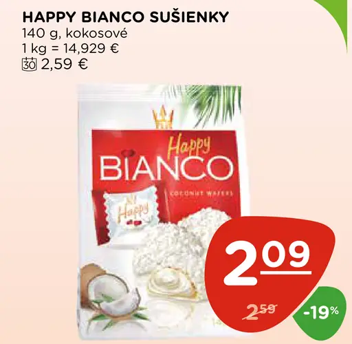 Happy Bianco sušienky
