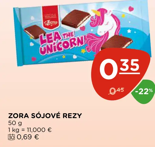 Zora sójové rezy