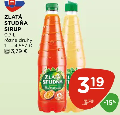 Zlatá studňa sirup
