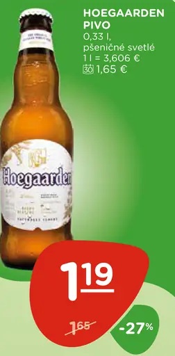 Hoegaarden pivo plechovka