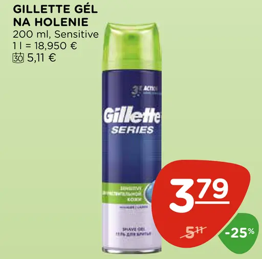 Gillette Gél na holenie