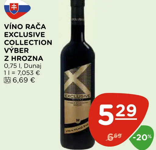 Víno Rača Exclusive Collection výber z hrozna