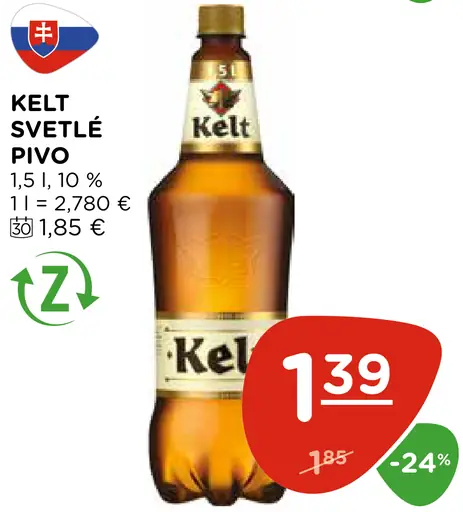 Kelt pivo plechovka