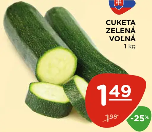Cuketa zelená voľná