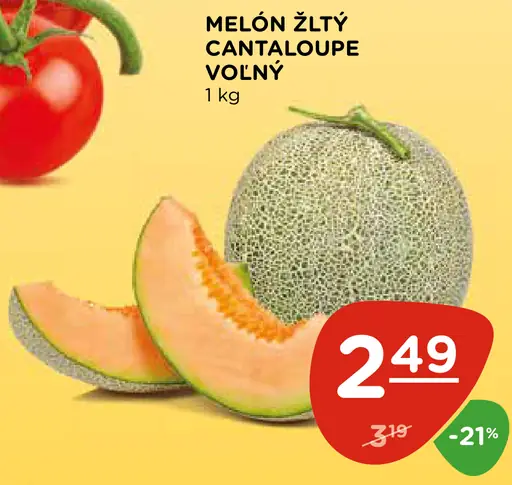 Melón žltý Cantaloupe voľný
