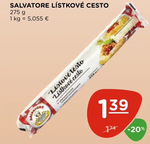 Salvatore lístkové cesto