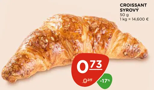 Croissant syrový
