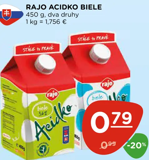 Rajo Ačidko biele