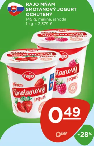 Rajo Mňam Smetanový Jogurt
