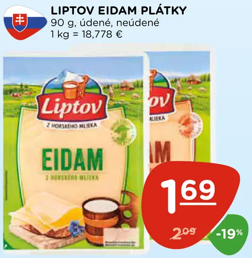 Liptov Eidam plátky