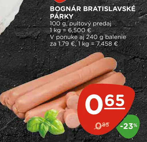 Bognár Bratislavské párky