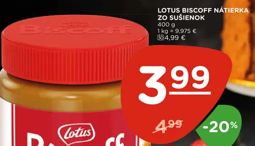 Lotus Biscoff Nátierka zo sušienok