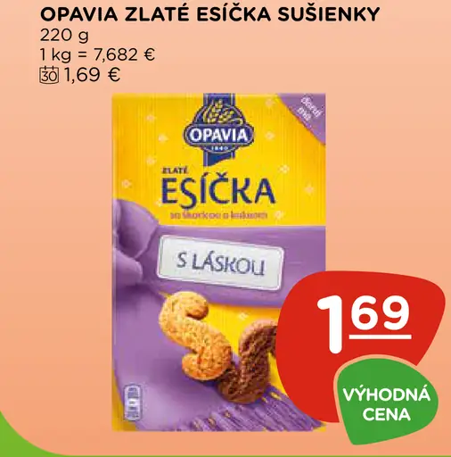 Opavia Zlaté Esíčka sušienky