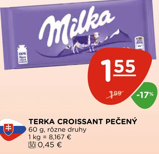 Terka Croissant pečený