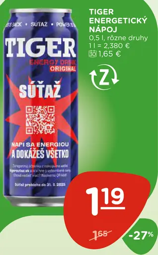 Tiger Energetický nápoj