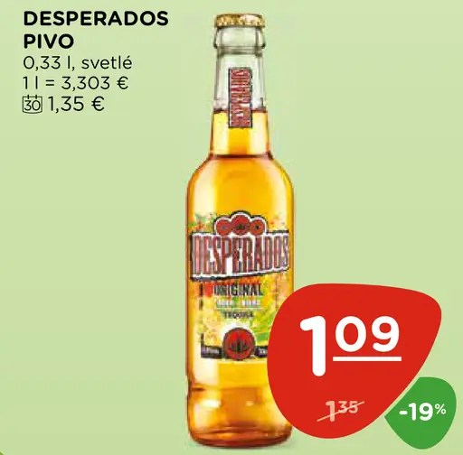 Desperados pivo plechovka