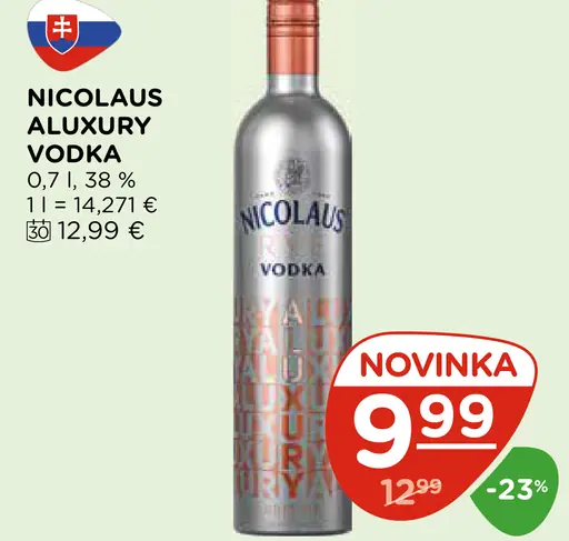 Nicolaus Aluxury vodka