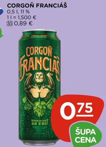 Corgoň Franciáč plechovka