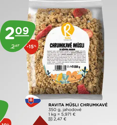 RAVITA Müsli chrumkavé