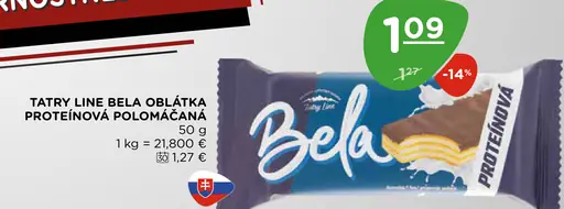 Tatry Line Bela Oblátka proteínová polomáčaná