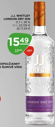 J.J. Whitley London Dry Gin