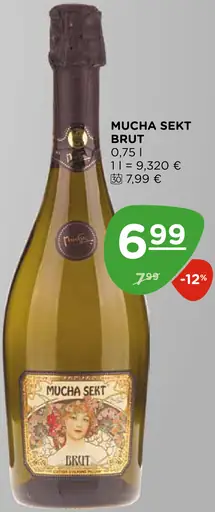 Mucha sekt brut