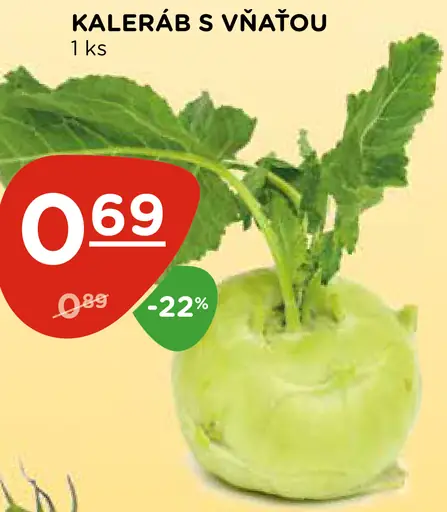 Kaleráb s vňaťou