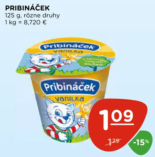 Pribináček Vanilka