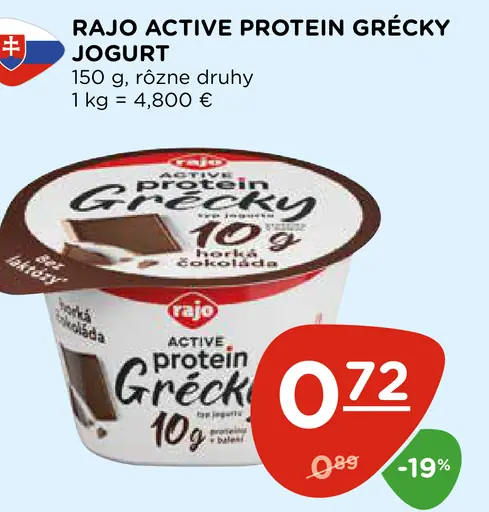 Rajo Active Protein Grécky jogurt