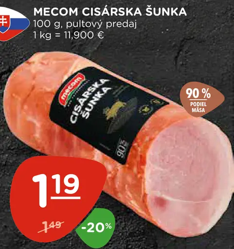 Mecom cisárska šunka